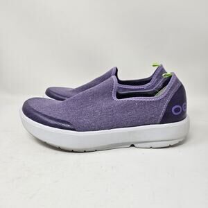 Oofos Womens 7 38 Oomg eeZee Low Comfort Slip On Shoes Purple Wash